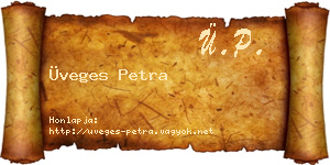 Üveges Petra névjegykártya